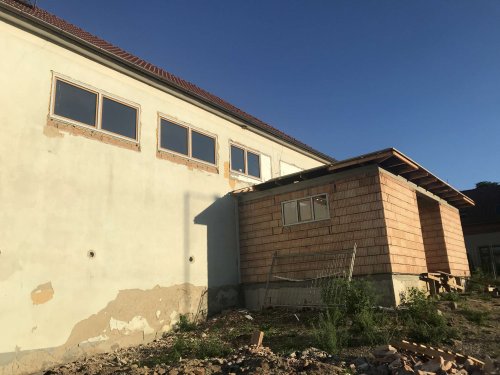Průběh rekonstrukce kulturního domu v Podolí - 17.12.2021