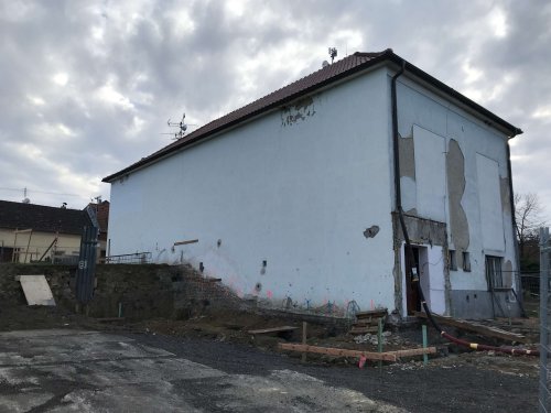 Průběh rekonstrukce kulturního domu v Podolí - 17.12.2021