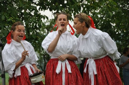 Podolské Frišky na Hodovém zpívání ve Vlčnově - 21.7.2012
