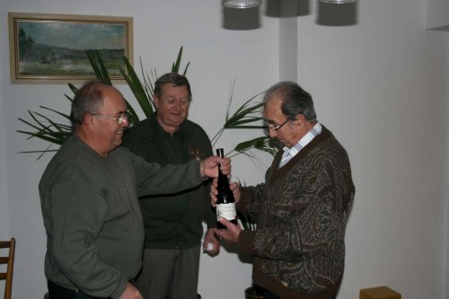 Ocenění Miroslava Rathouzského za dlouholetou činnost v Mysliveckém sdružení - 26.11.2012