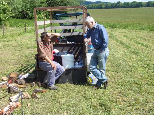 Prohlídka pastevního areálu Josefa Fiksela - 31.5.2014