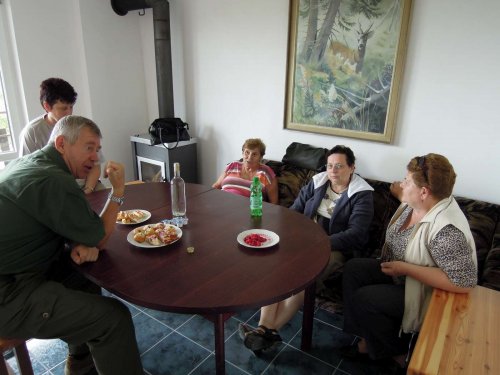 Prohlídka zrekonstruované myslivecké chaty v Lipinách - 21.6.2014