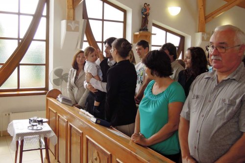 Křest v Kapli Svatého Ducha v Podolí - 17.8.2014