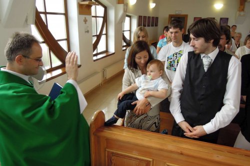 Křest v Kapli Svatého Ducha v Podolí - 17.8.2014