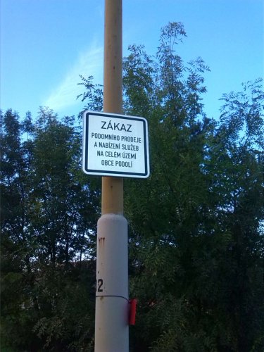 Zákaz podomního prodeje - 24.10.2014