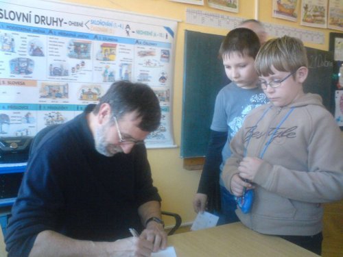 Beseda se spisovatelem Vlastimilem Vondruškou - 21.4.2015