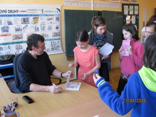 Beseda se spisovatelem Vlastimilem Vondruškou - 21.4.2015