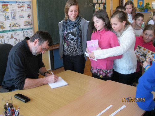 Beseda se spisovatelem Vlastimilem Vondruškou - 21.4.2015