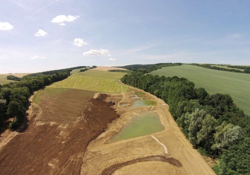 Výstavba mokřadů v Podolí - 24.6.2015