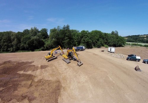 Výstavba mokřadů v Podolí - 24.6.2015