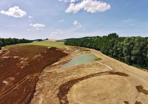 Výstavba mokřadů v Podolí - 24.6.2015