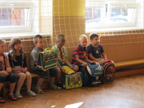 Prváčci ze ZŠ Podolí - 1.9.2015