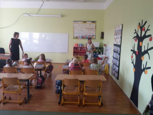 Prváčci ze ZŠ Podolí - 1.9.2015