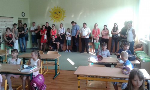 Prváčci ze ZŠ Podolí - 1.9.2015