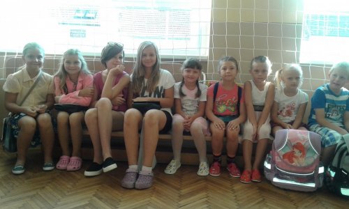 Prváčci ze ZŠ Podolí - 1.9.2015