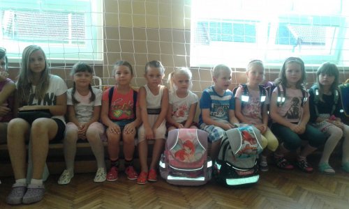 Prváčci ze ZŠ Podolí - 1.9.2015