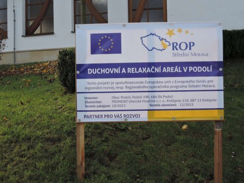 Výstavba duchovního a relaxačního areálu v Podolí - 22.12.2015