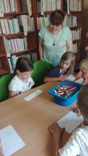 Pasování prváčků na čtenáře knihovny v Podolí - 28.6.2017