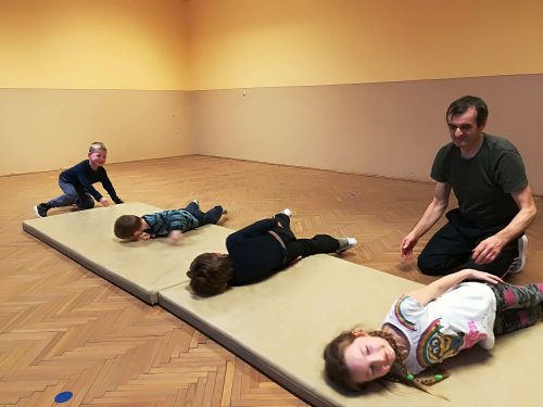 Cvičení nejmenších dětí - T. J. Sokol Podolí - 5.3.2018