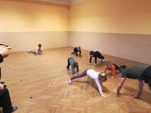 Cvičení nejmenších dětí - T. J. Sokol Podolí - 5.3.2018