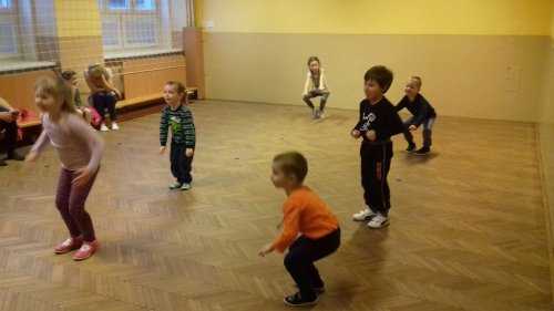 Cvičení nejmenších dětí - T. J. Sokol Podolí - 5.3.2018