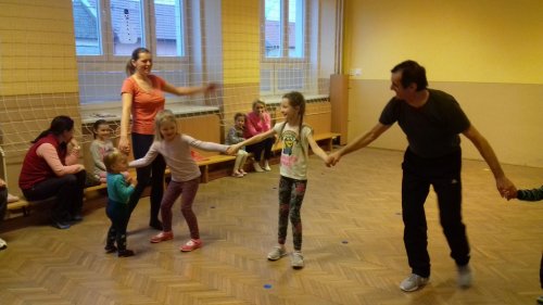 Cvičení nejmenších dětí - T. J. Sokol Podolí - 5.3.2018