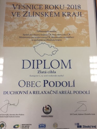 Předání ocenění Vesnice roku Zlínského kraje - 5.8.2018