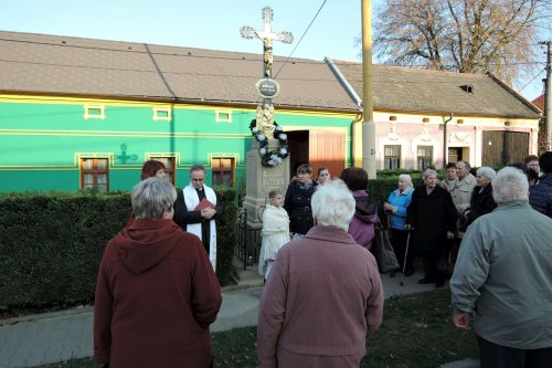 Svěcení opraveného kříže na Dědině - 10.11.2018