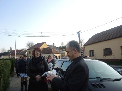 Svěcení opraveného kříže na Dědině - 10.11.2018