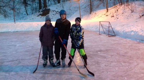 Bruslení na hřišti ve Žlebě - 1.2.2019