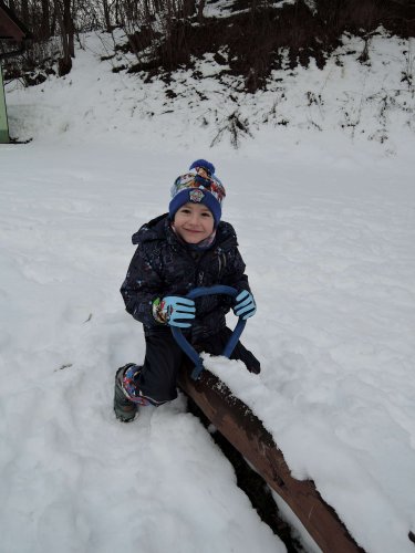 Bruslení na hřišti ve Žlebě - 1.2.2019