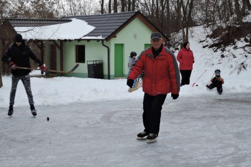 Bruslení na hřišti ve Žlebě - 1.2.2019