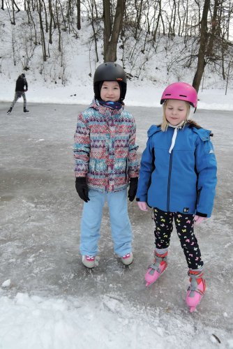Bruslení na hřišti ve Žlebě - 1.2.2019