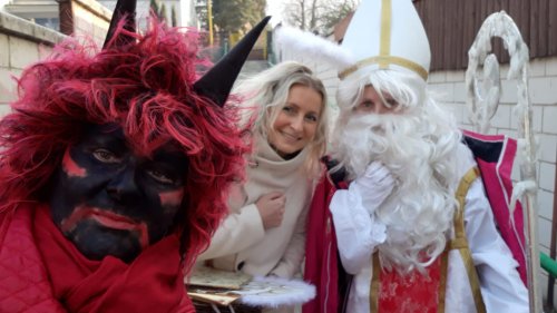 Návštěva Mikuláše s družinou v ZŠ Podolí - 5.12.2019