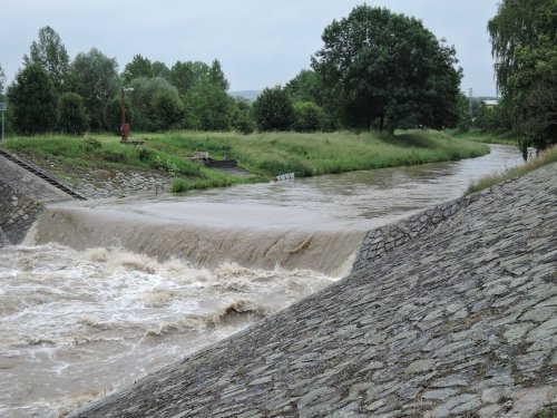 Zvýšená hladina Olšavy - 21.6.2020