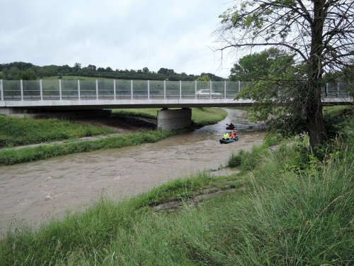 Zvýšená hladina Olšavy - 21.6.2020