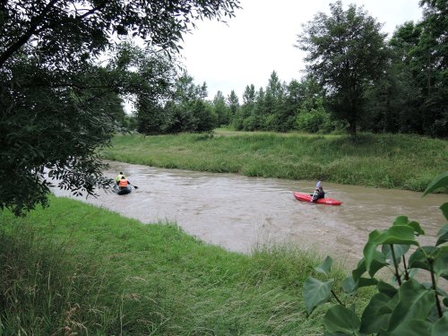 Zvýšená hladina Olšavy - 21.6.2020
