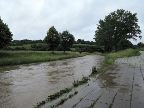 Zvýšená hladina Olšavy - 21.6.2020