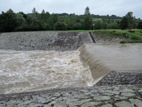 Zvýšená hladina Olšavy - 21.6.2020
