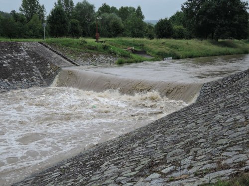 Zvýšená hladina Olšavy - 21.6.2020