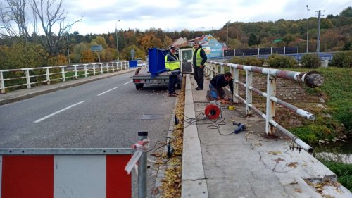 Oprava mostu přes řeku Olšavu - 8.11.2021