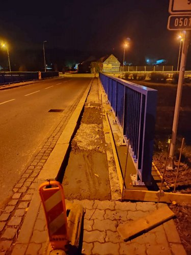 Oprava mostu přes řeku Olšavu - 8.11.2021
