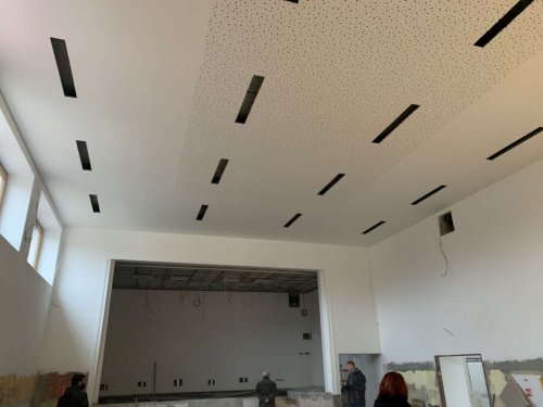 Průběh rekonstrukce kulturního domu v Podolí - 17.12.2021