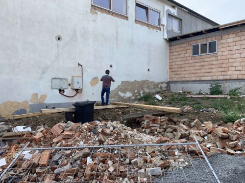 Průběh rekonstrukce kulturního domu v Podolí - 17.12.2021