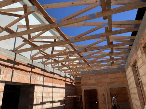 Průběh rekonstrukce kulturního domu v Podolí - 17.12.2021