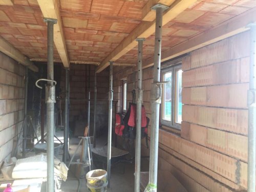 Průběh rekonstrukce kulturního domu v Podolí - 17.12.2021