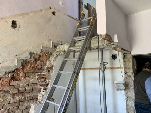 Průběh rekonstrukce kulturního domu v Podolí - 17.12.2021