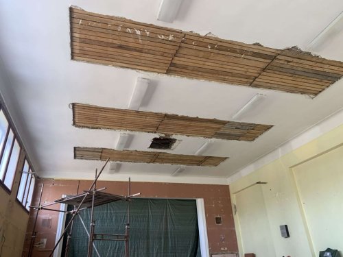 Průběh rekonstrukce kulturního domu v Podolí - 17.12.2021