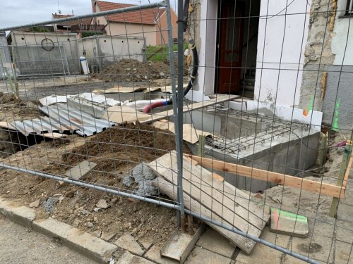 Průběh rekonstrukce kulturního domu v Podolí - 17.12.2021