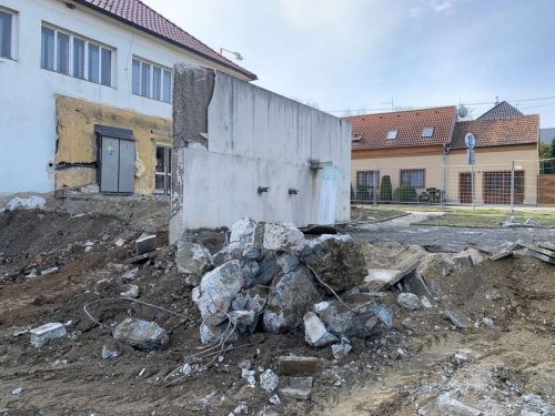 Průběh rekonstrukce kulturního domu v Podolí - 17.12.2021